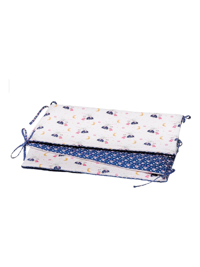 Tour de lit universel et réversible, FAIRY FLORE SEVIRA KIDS Rose - Kiabi
