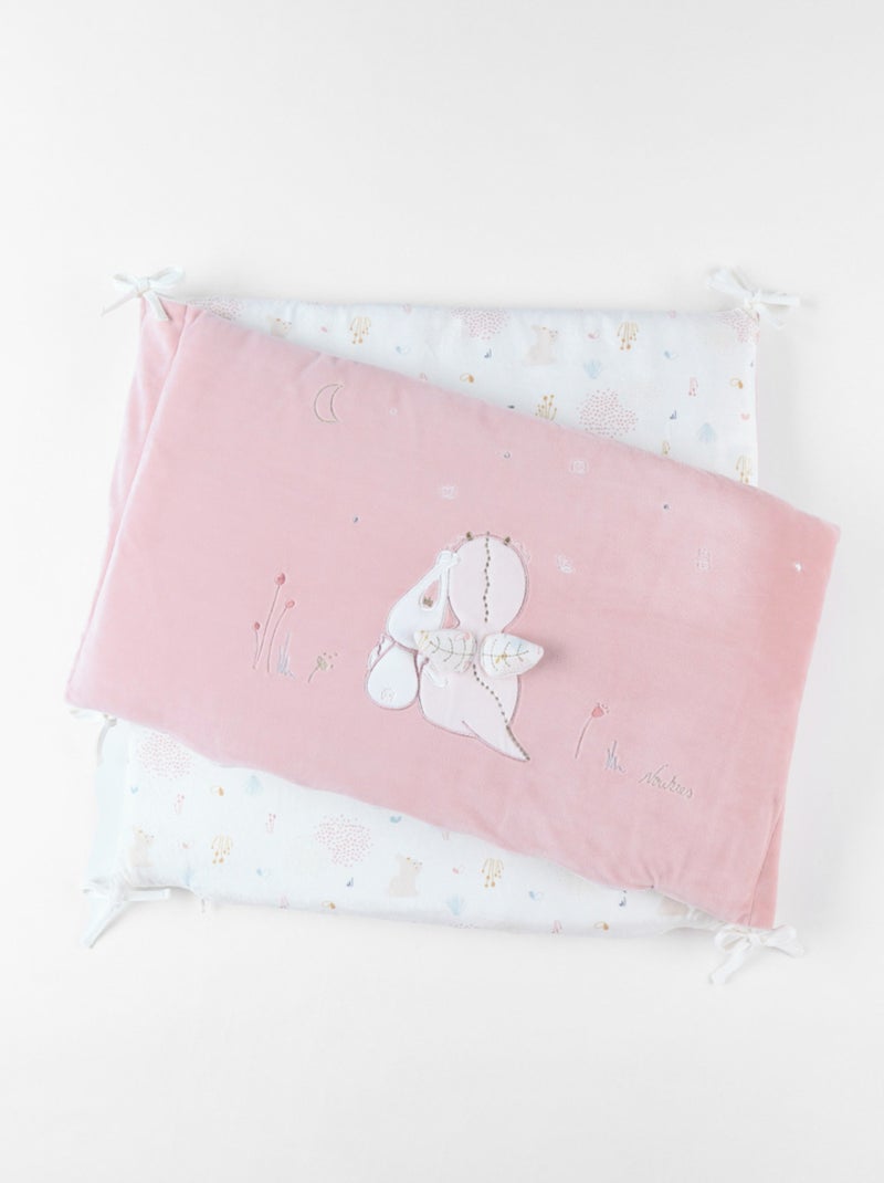 Tour de lit Veloudoux Lina & Joy Noukie's Rose - Kiabi