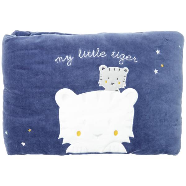 Tour De Lit Velours Imprime Tigres Bebe Garcon Bleu Kiabi 25 00