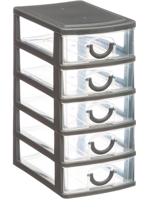 Tour de rangement 5 petits tiroirs empilables tide'n small - Kiabi