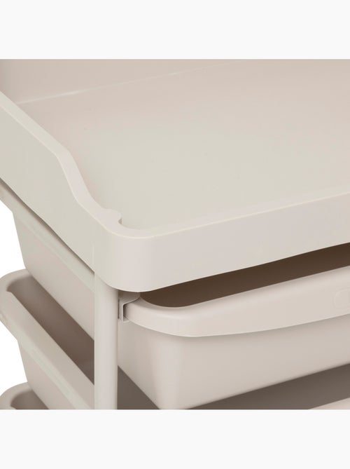 Tour de rangement 5 tiroirs avec roulettes en acier et plastique DESKOLOR - Kiabi