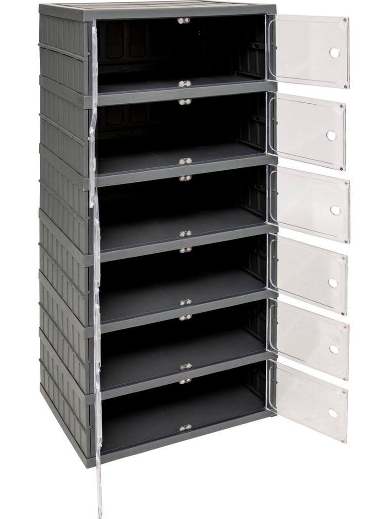 Tour de rangement pliable FOLD'N'BOX Gris clair - Kiabi