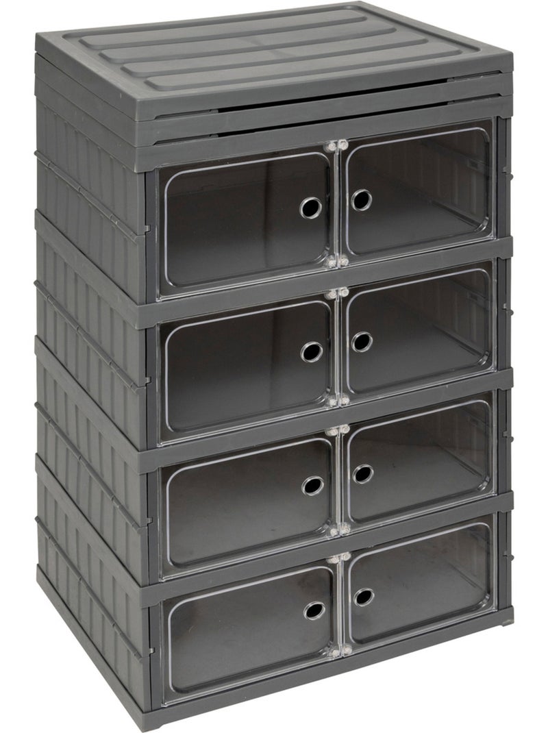 Tour de rangement pliable FOLD'N'BOX Gris clair - Kiabi