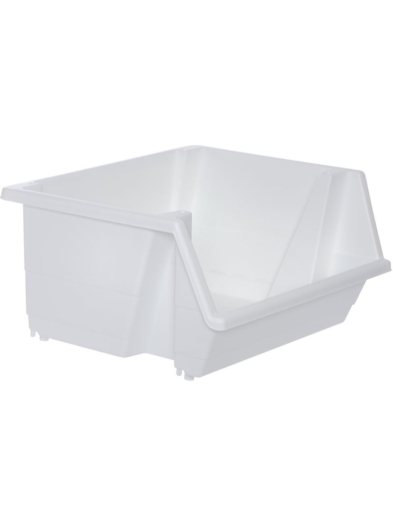 Tour de rangement rectangulaire ESSENTIELS Blanc - Kiabi