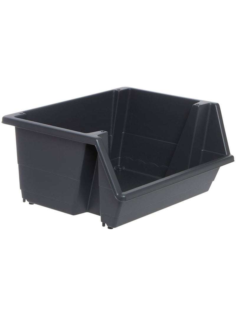 Tour de rangement rectangulaire ESSENTIELS Noir - Kiabi