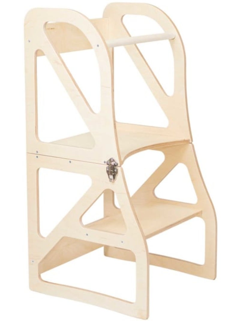 Tour d'observation Montessori 2-en-1 SecureStep Blanc - Kiabi