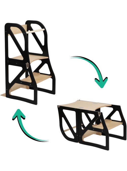 Tour d'observation Montessori 2-en-1 SecureStep - Kiabi Tour d'observation Montessori 2-en-1 SecureStep - Kiabi