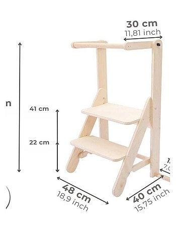Tour d'observation Montessori pliable Sécurité Plus