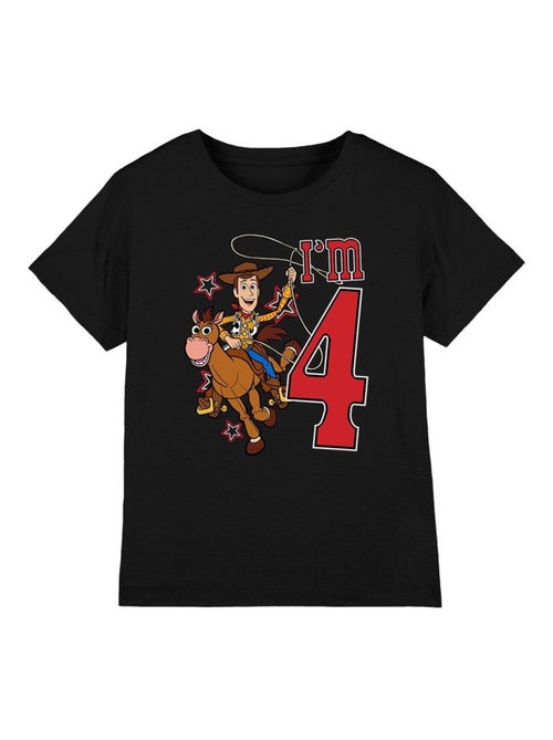 Toy Story - T-shirt 4ème anniversaire motif Woody (Occasion: 4ème anniversaire) - Kiabi