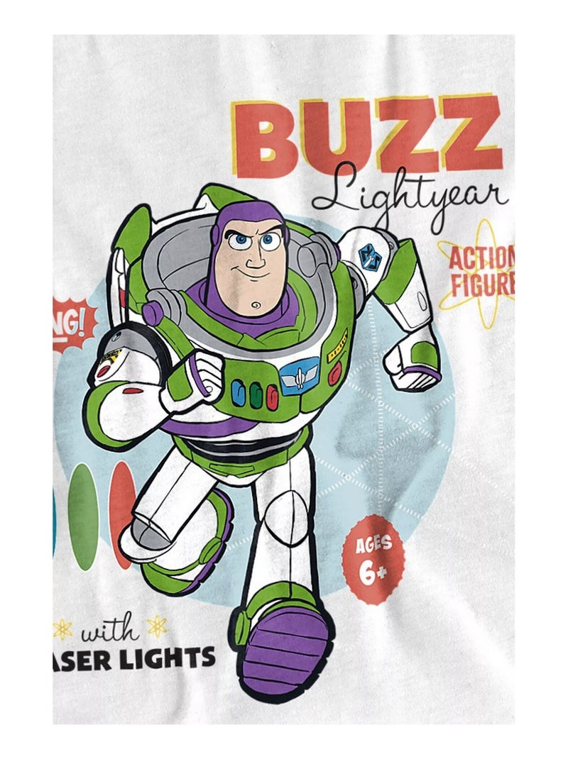 Toy Story - T-shirt motif Buzz l'Éclair (Buzz l'Éclair) Blanc - Kiabi
