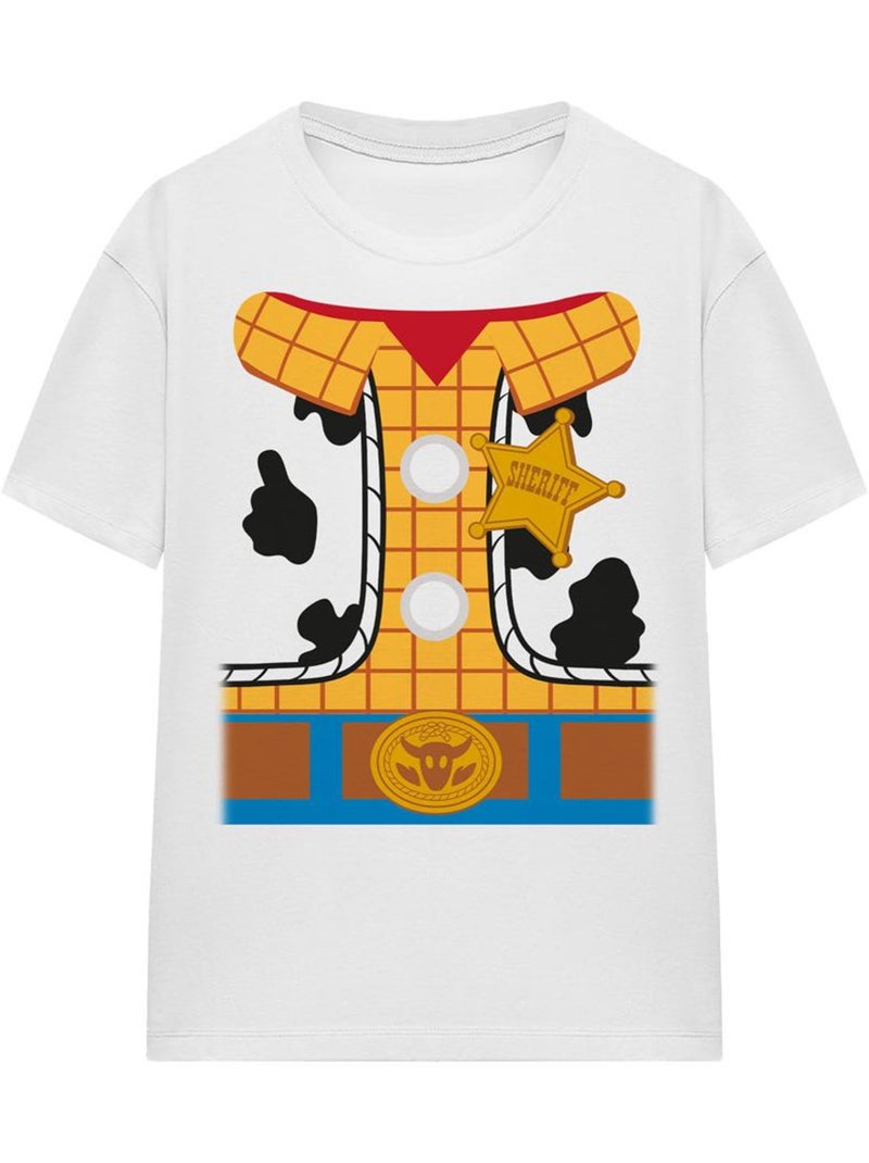 Toy Story - T-shirt motif Woody motif/style costume Blanc - Kiabi