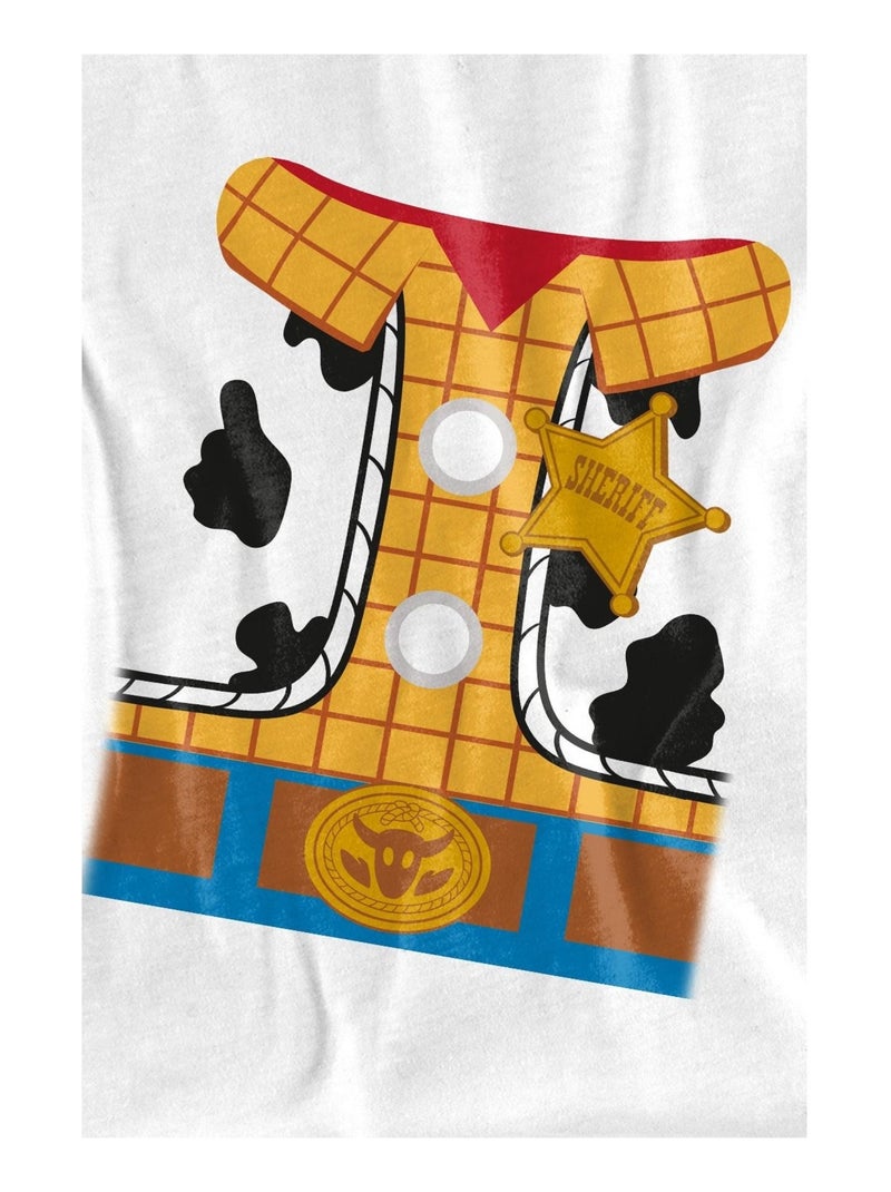 Toy Story - T-shirt motif Woody style costume Blanc - Kiabi