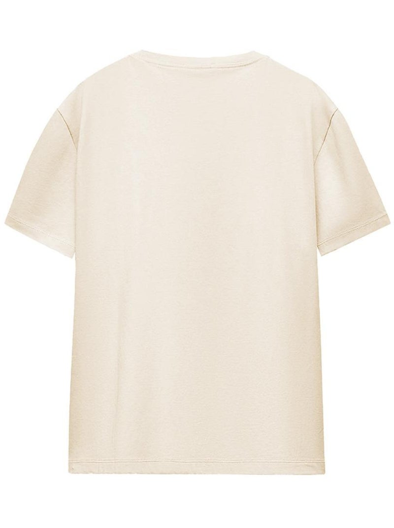 Toy Story - T-shirt motif/style Cœur COWBOYS (Woody) Beige - Kiabi