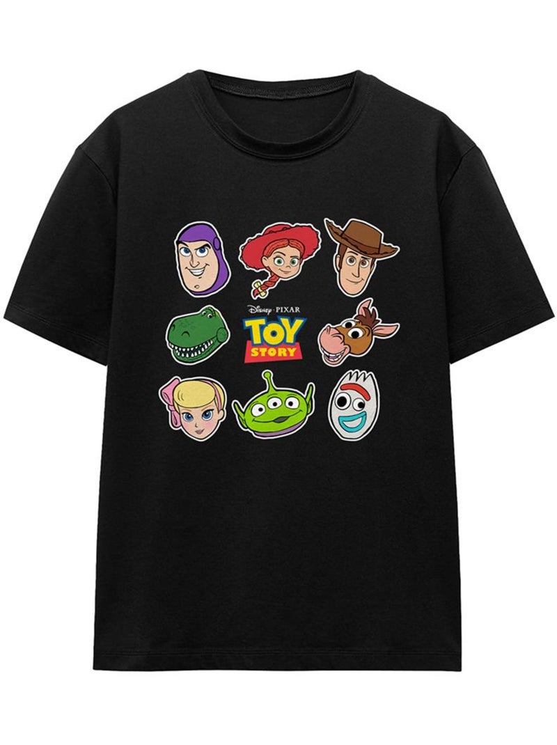 Toy Story - T-shirt motif/style visage du personnage Noir - Kiabi