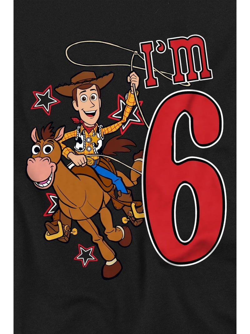 Toy Story - T-shirt (Occasion: 6ème anniversaire) Noir - Kiabi