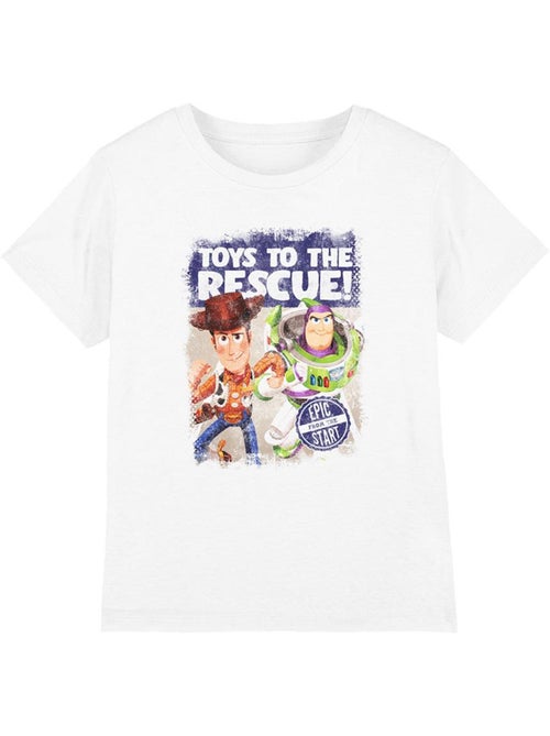 Toy Story - T-shirt TO THE RESCUE (Buzz l'Éclair, Woody) - Kiabi
