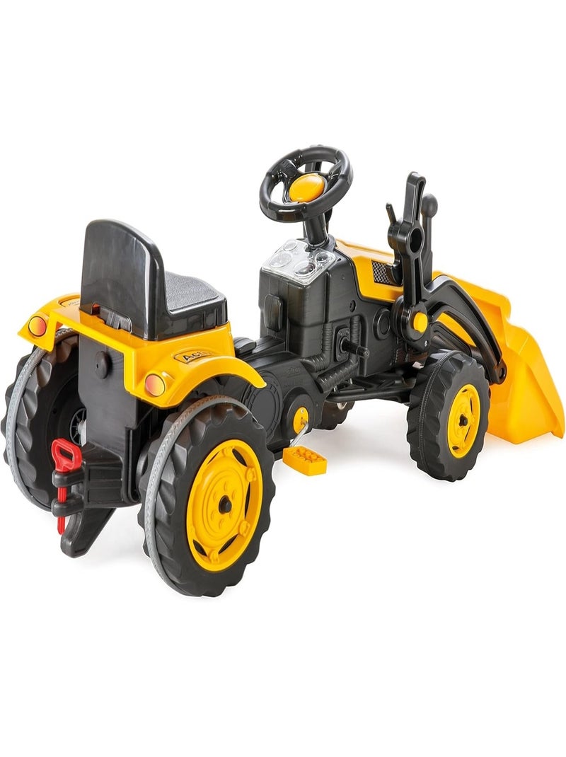 Tracteur à pédales avec pelle de chargement Jaune - Kiabi