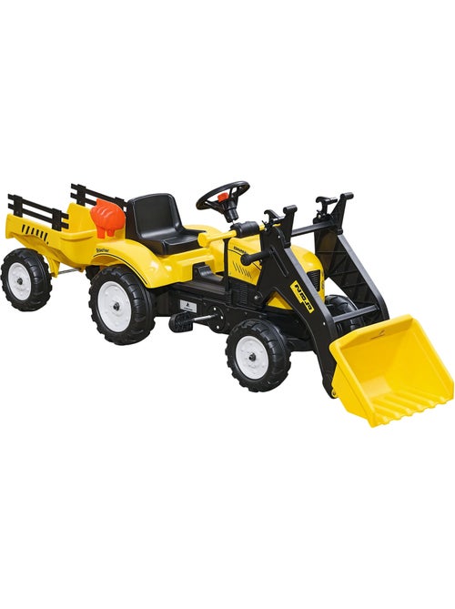 Tracteur à pédales avec remorque et accessoires - Kiabi