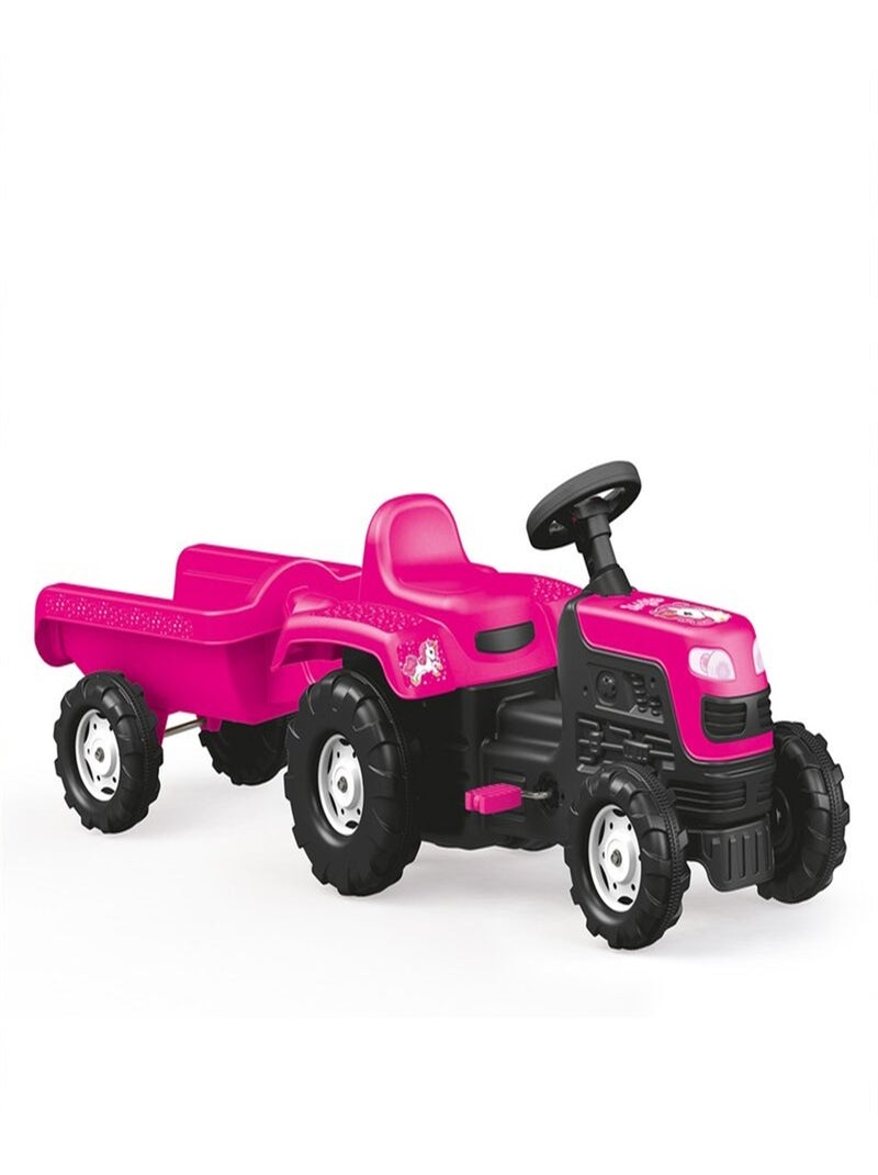 Tracteur à pédales Licorne Rose - Kiabi