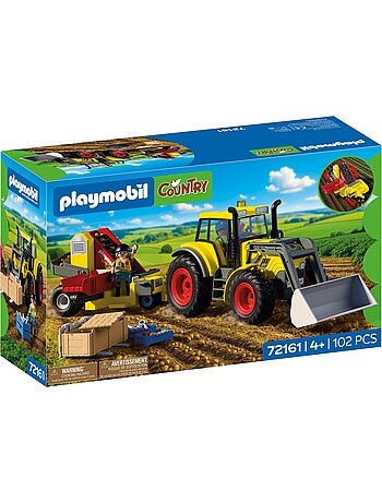 Tracteur avec récolteur de pommes de terre