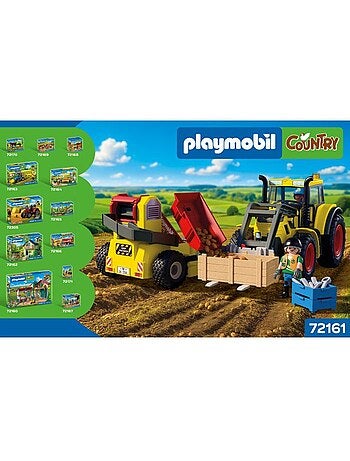 Tracteur avec récolteur de pommes de terre