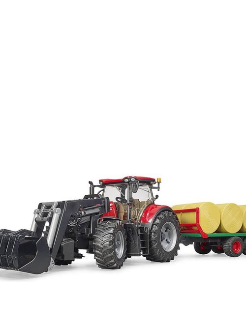 Tracteur Case IH Optum 300CVX avec remorque de transport ball - Kiabi