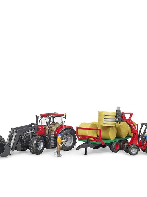 Tracteur Case IH Optum 300CVX avec remorque de transport ball - Kiabi