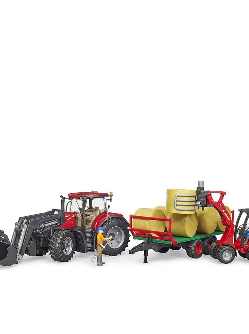 Tracteur Case IH Optum 300CVX avec remorque de transport ball N/A - Kiabi