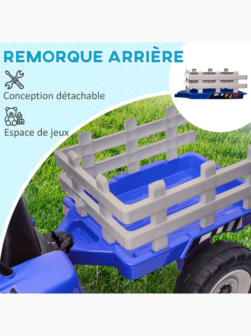 Tracteur électrique enfant avec remorque - Kiabi