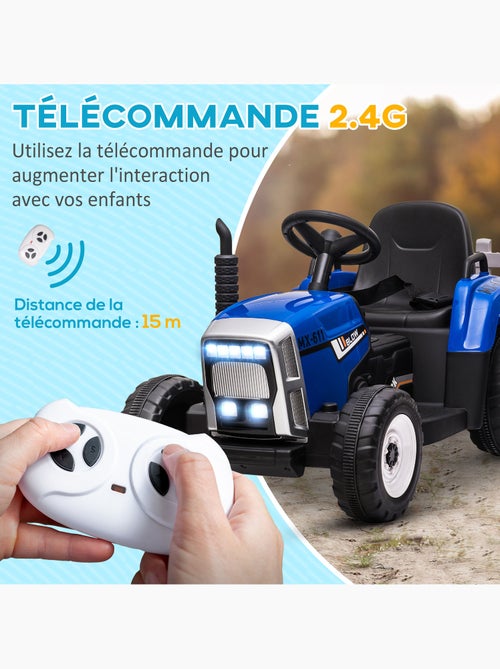 Tracteur électrique enfant avec remorque - Kiabi