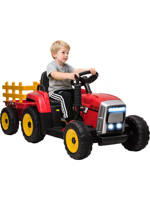 Tracteur électrique enfant avec remorque - Kiabi