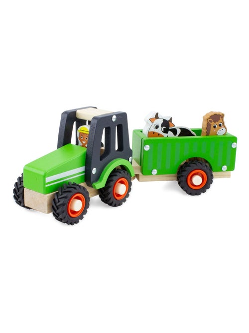 Tracteur et remorque vert - Kiabi