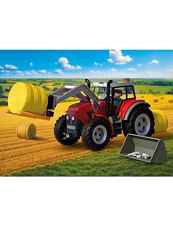 Tracteur fourche à paille