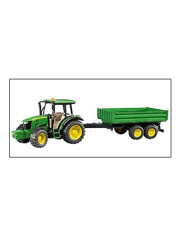Tracteur John Deere 5115M avec Remorque à ridelles
