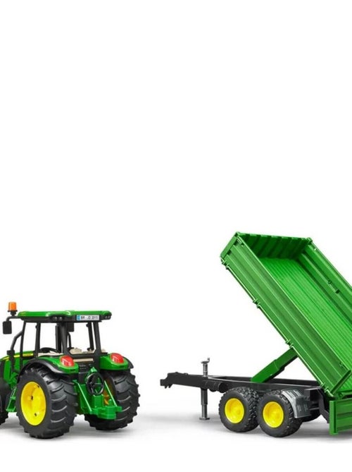Tracteur John Deere 5115M avec remorque - Kiabi