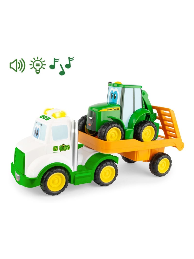 Tracteur johnny et sa dépanneuse dès 18 mois Vert - Kiabi