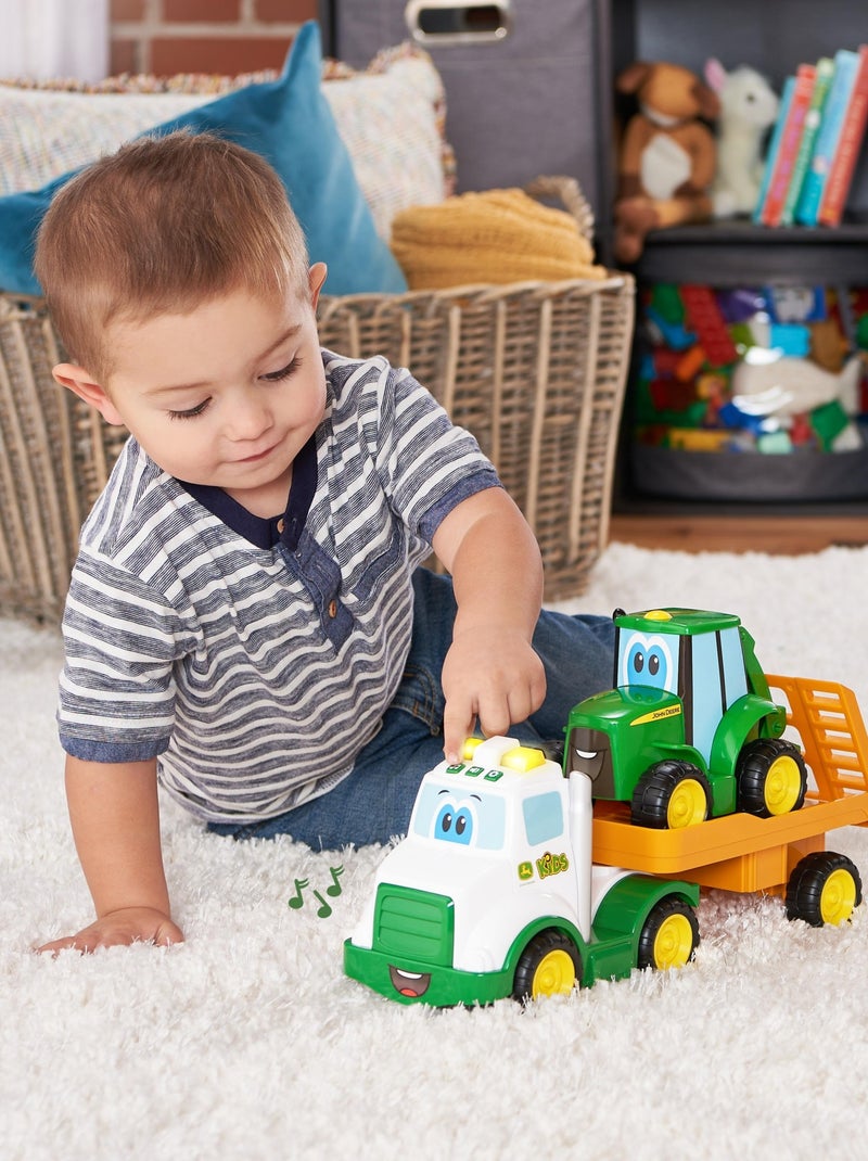 Tracteur johnny et sa dépanneuse dès 18 mois Vert - Kiabi