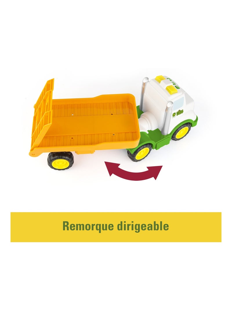 Tracteur johnny et sa dépanneuse dès 18 mois Vert - Kiabi