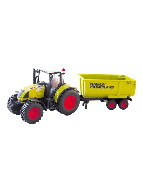 Tracteur miniature 1:32 en métal avec engin agricole CLAAS ARION 540 - Kiabi Tracteur miniature 1:32 en métal avec engin agricole CLAAS ARION 540 - Kiabi