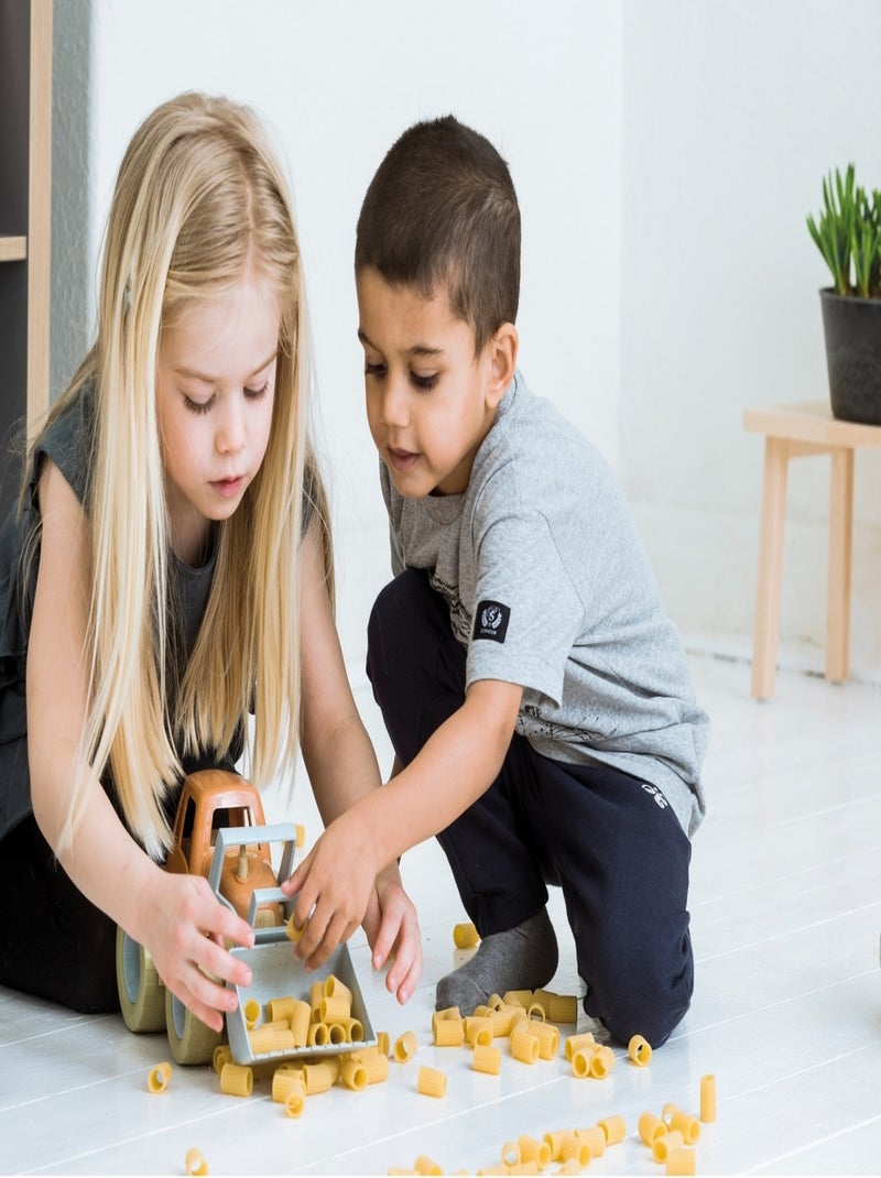 Tracteur pelleteuse en bioplastique Orange - Kiabi