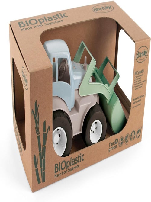 Tracteur pelleteuse en bioplastique vert - Kiabi