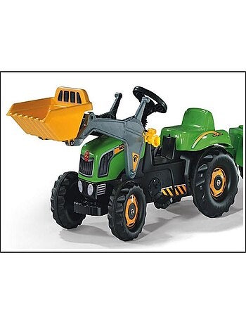 Tracteur pour enfants RollyKid avec godet et remorque