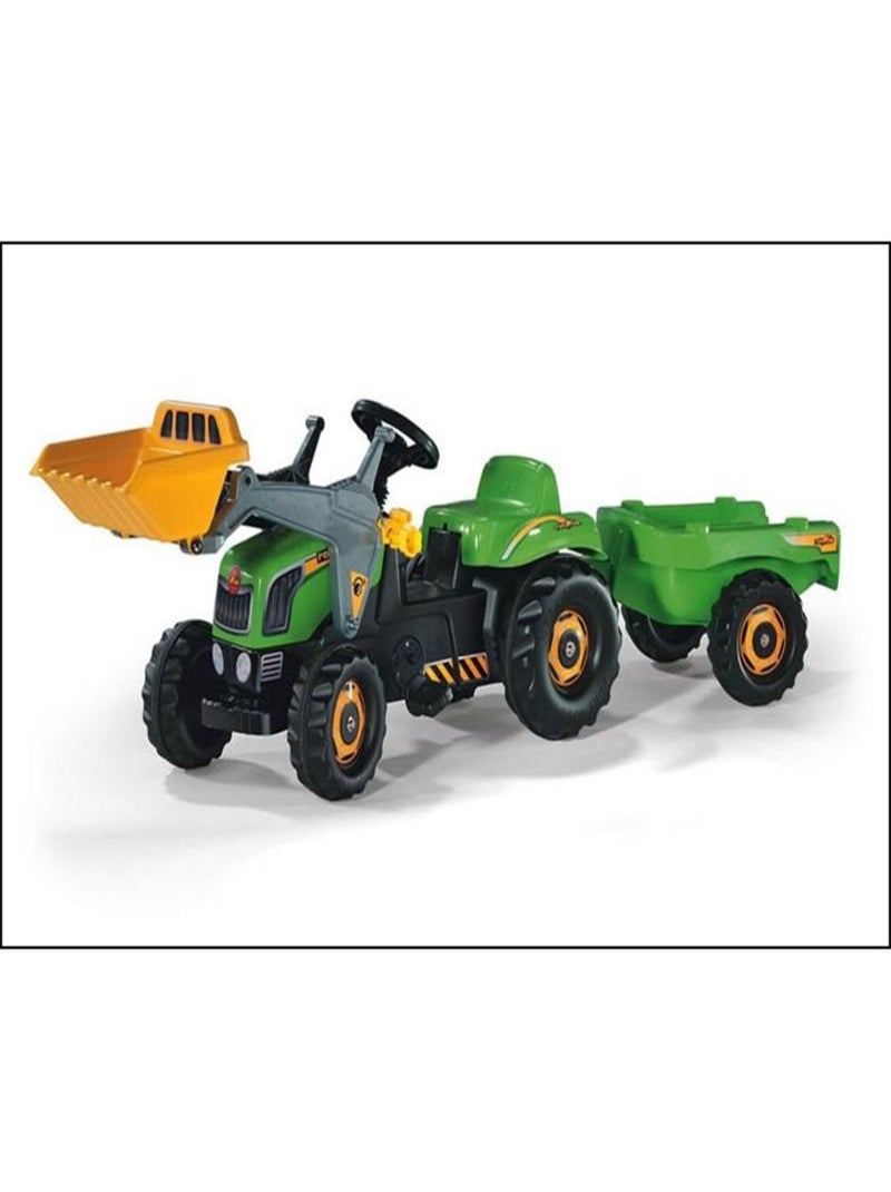 Tracteur pour enfants RollyKid avec godet et remorque Vert - Kiabi