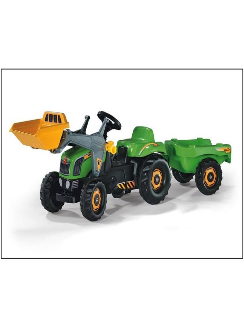Tracteur pour enfants RollyKid avec godet et remorque Vert - Kiabi