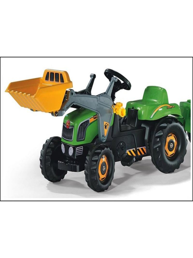 Tracteur pour enfants RollyKid avec godet et remorque Vert - Kiabi