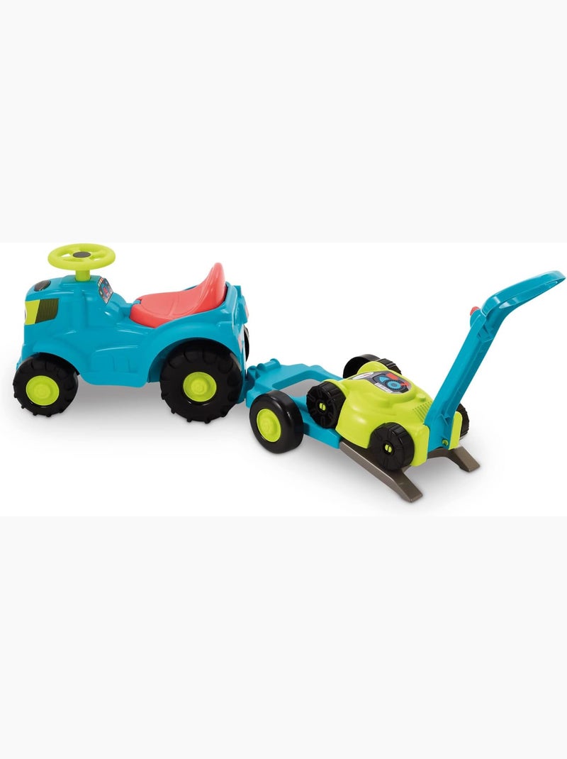 Tracteur Remorque + Tondeuse - Ecoiffier Bleu - Kiabi