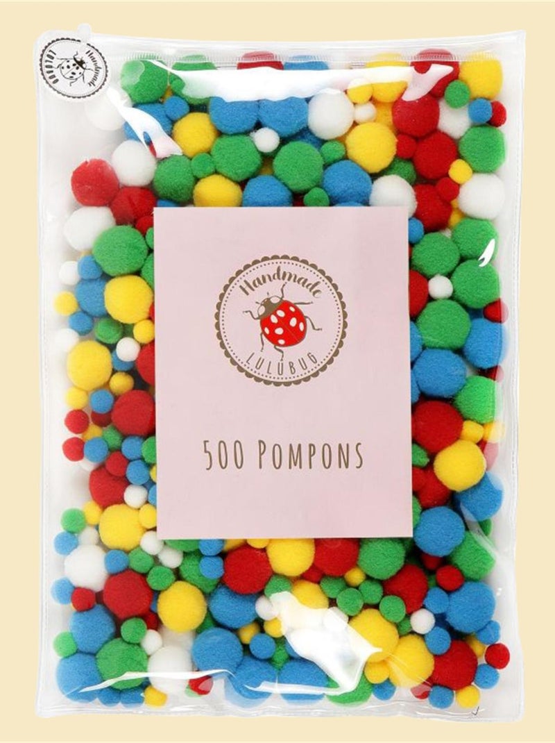 Trade Lulubug Lot de 500 pompons en 5 couleurs N/A - Kiabi