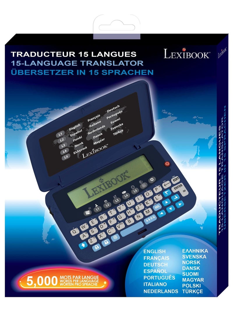 Traducteur électronique de poche 15 Langues Noir - Kiabi