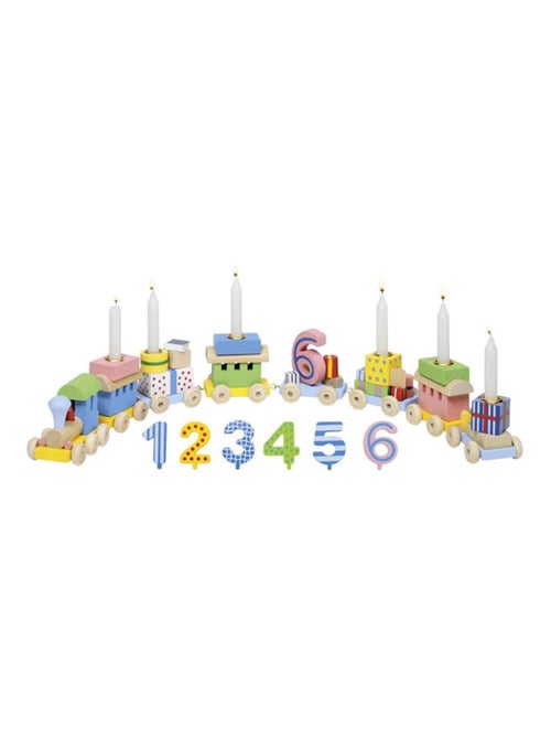 Train anniversaire 14 pcs - Kiabi