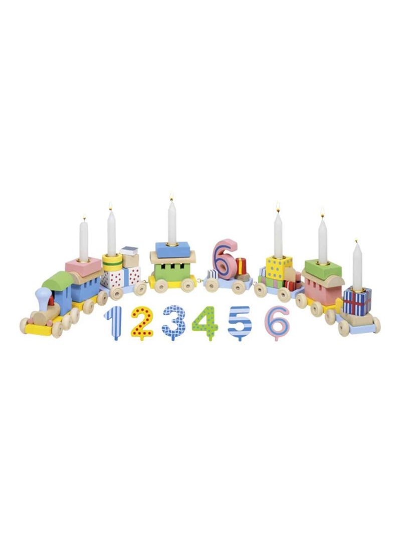 Train anniversaire 14 pcs Beige - Kiabi